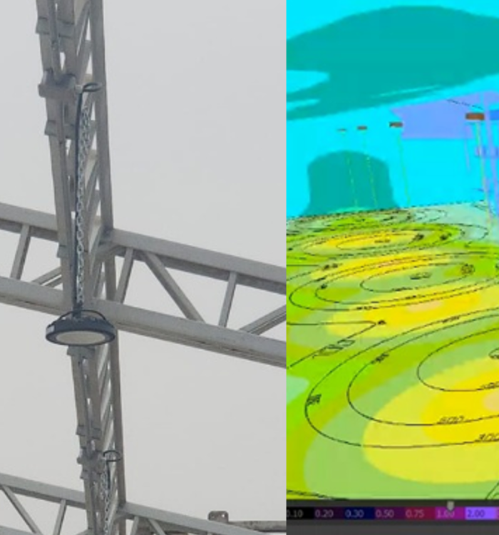 Planos de iluminación y de sistemas CCTV